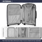 Kono K1997L Hard Shell Luggage With TSA Lock