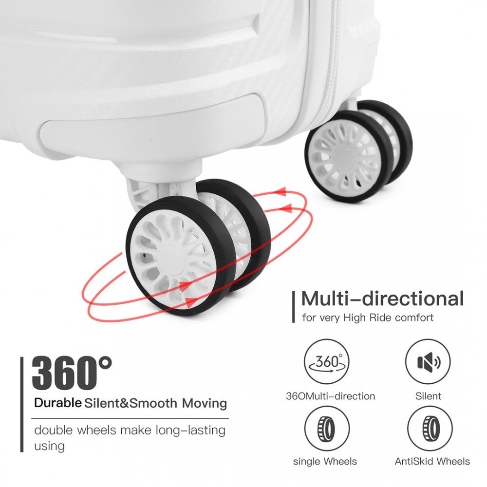 Kono K2091L Hard Shell Luggage With TSA Lock